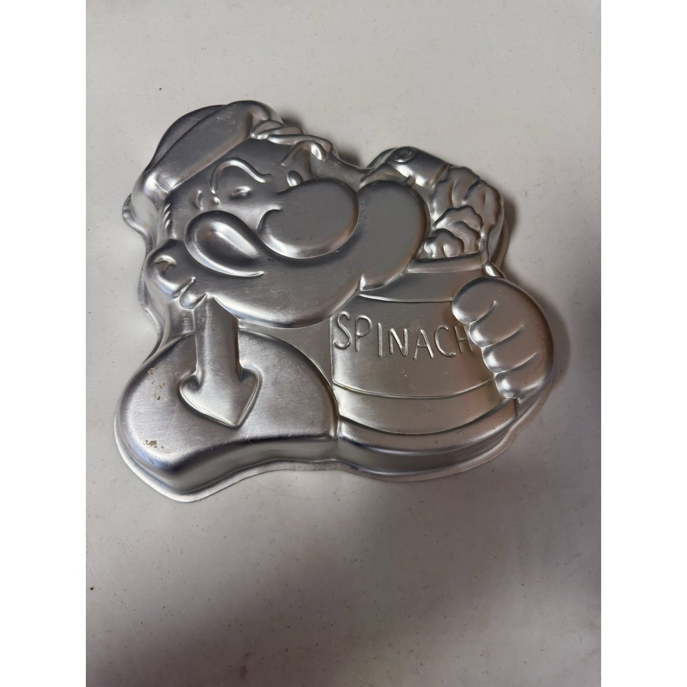 VTG 1980 Wilton Popeye the Sailor Man Aluminum Cake Pan Baking Mold #502-1719